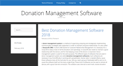 Desktop Screenshot of donationmanagementsoftware.com